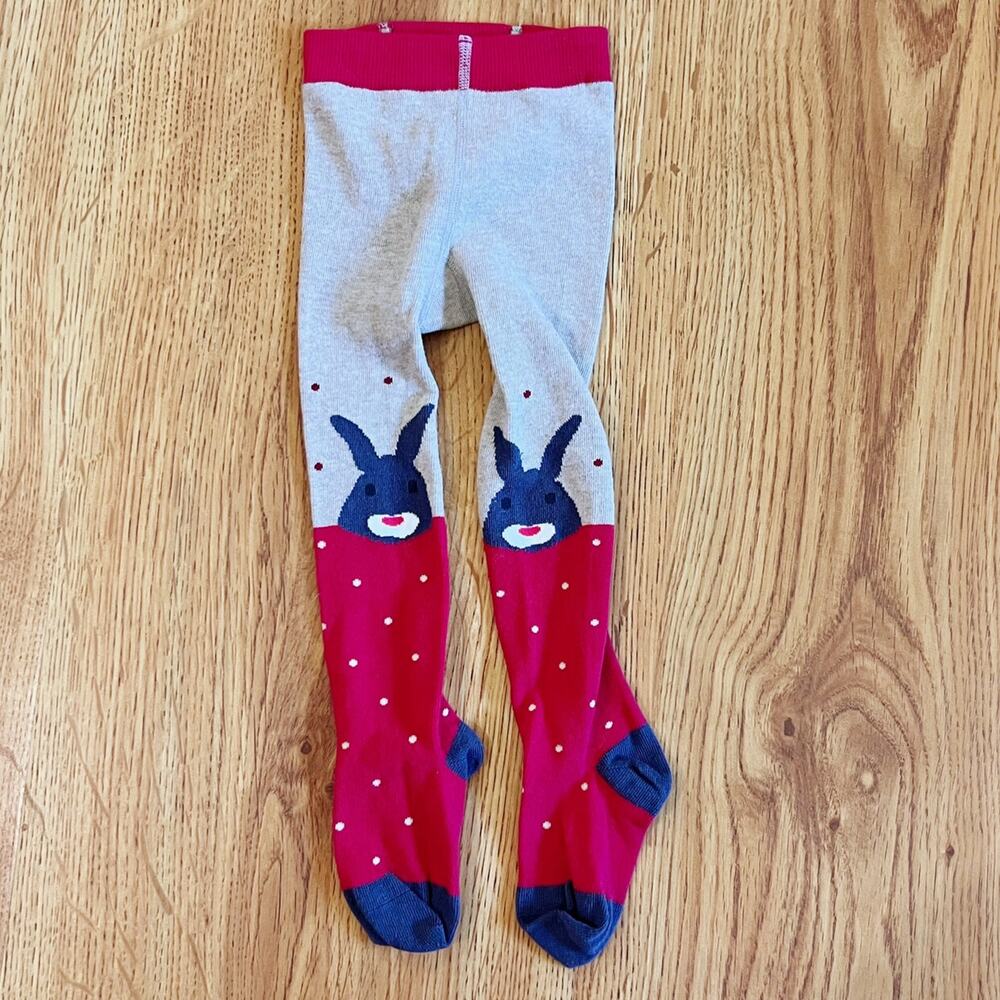 Mini Boden Polkadot Bunny Tights